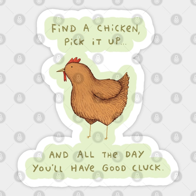 Good Cluck Sticker by Sophie Corrigan
